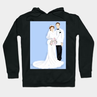 Bride and Groom Wedding Day Hoodie